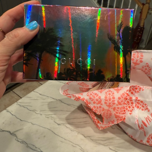 Gucci Flora Print Ophidia Print Wallet-Red Leather interior. Full Inclusion - Picture 4 of 16